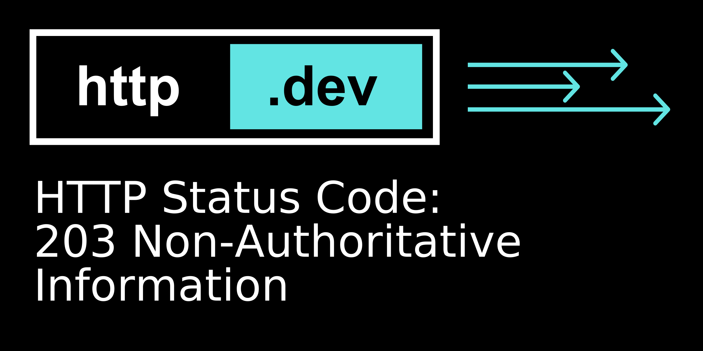 203 Non-Authoritative Information - HTTP status code explained