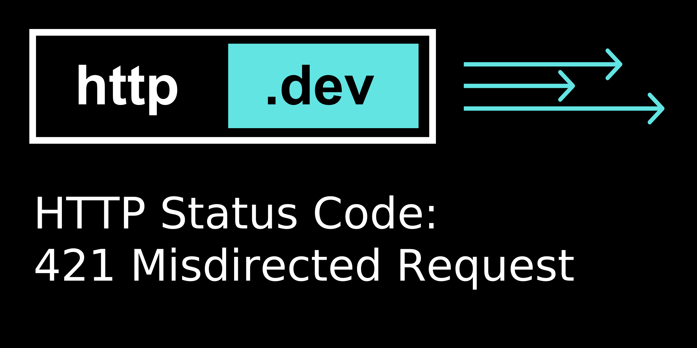 421 Misdirected Request - HTTP status code explained