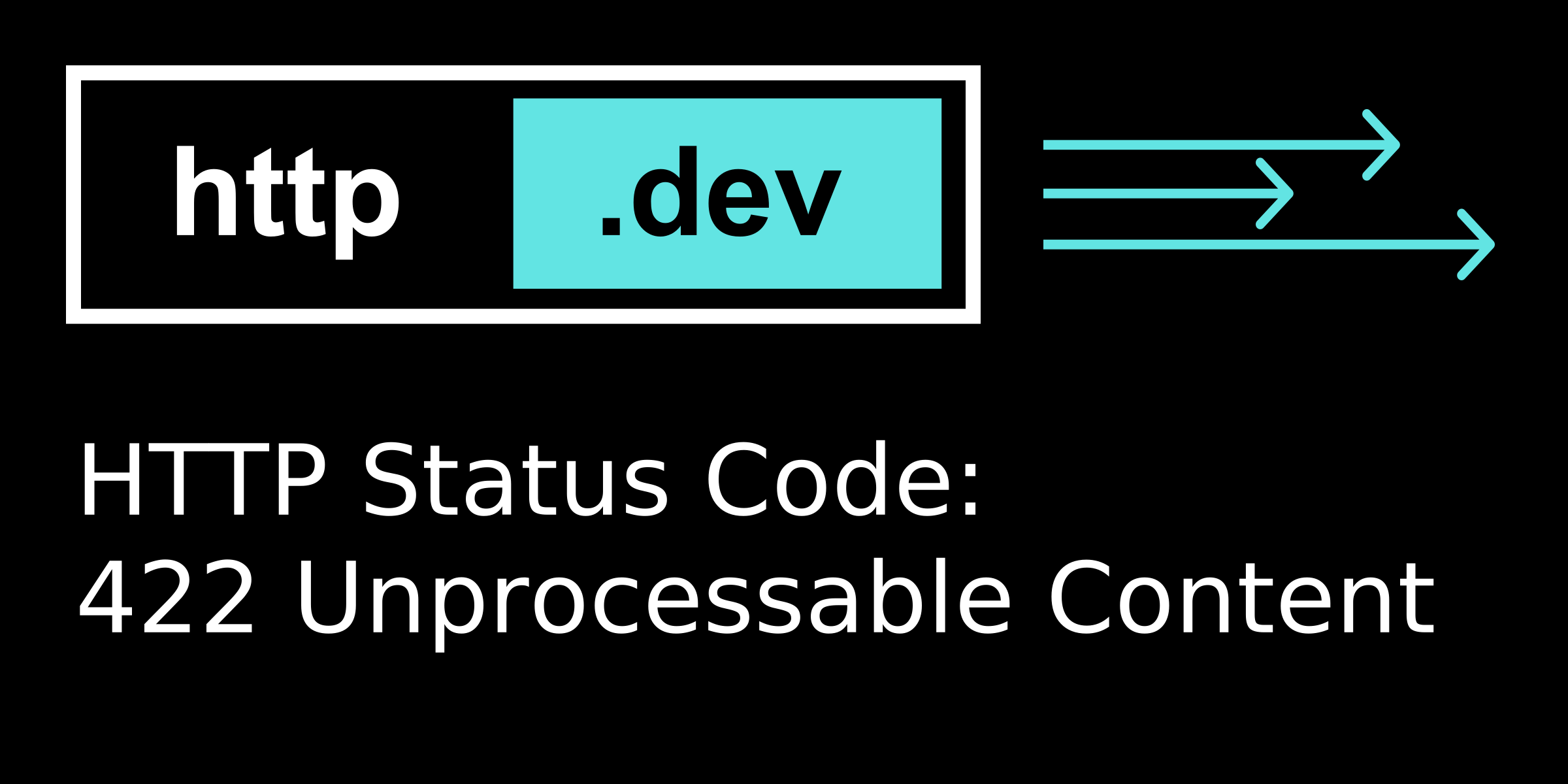 422 Error Code 422 Unprocessable Content - HTTP status code explained