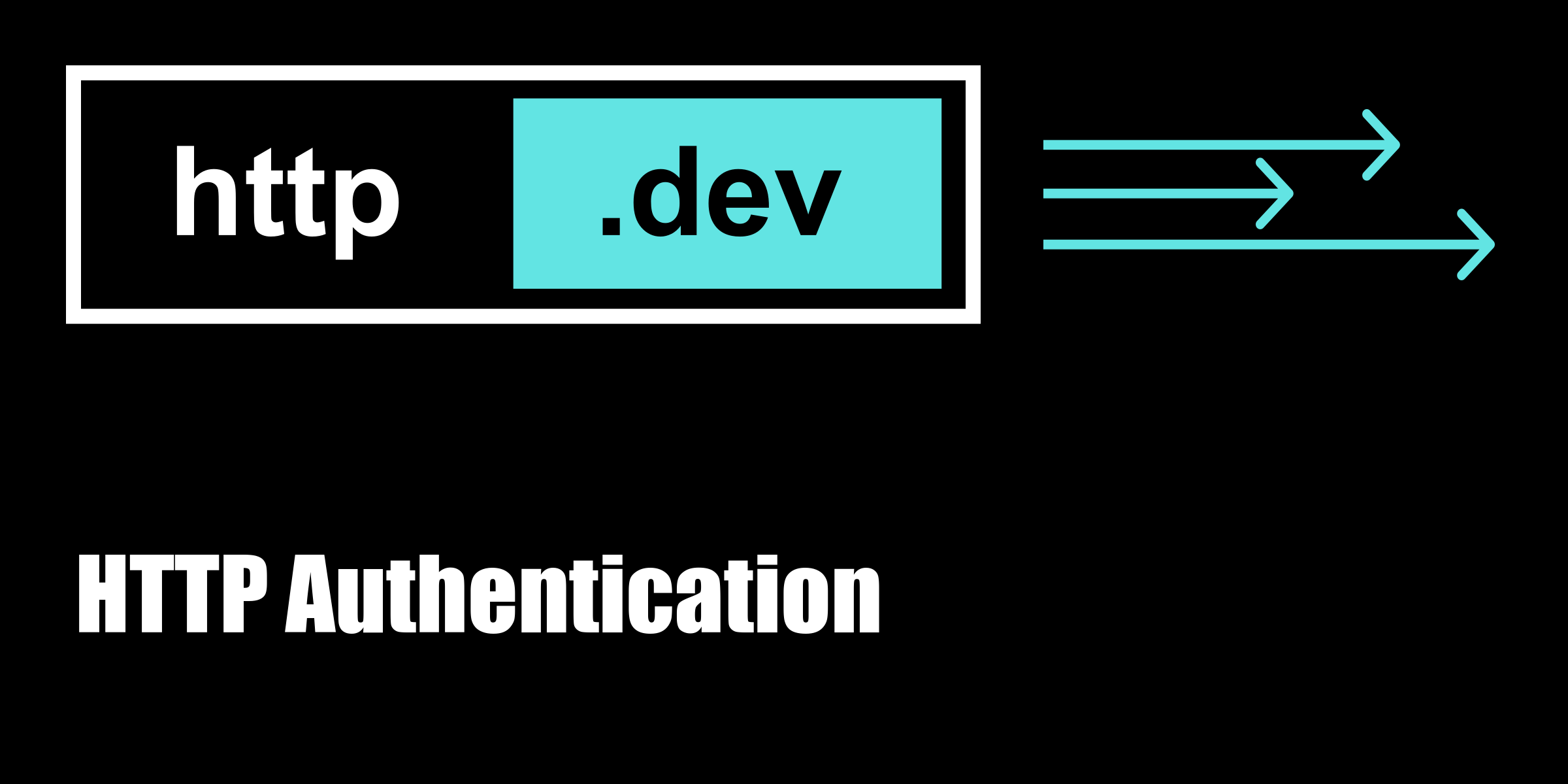 HTTP Authentication explained