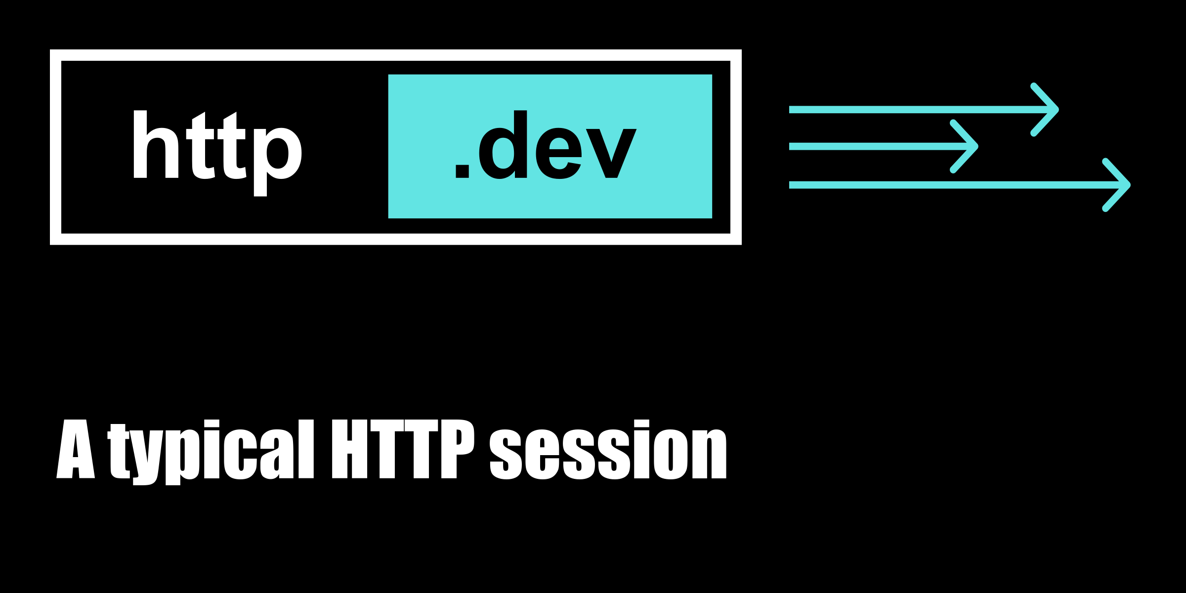A typical HTTP session explained