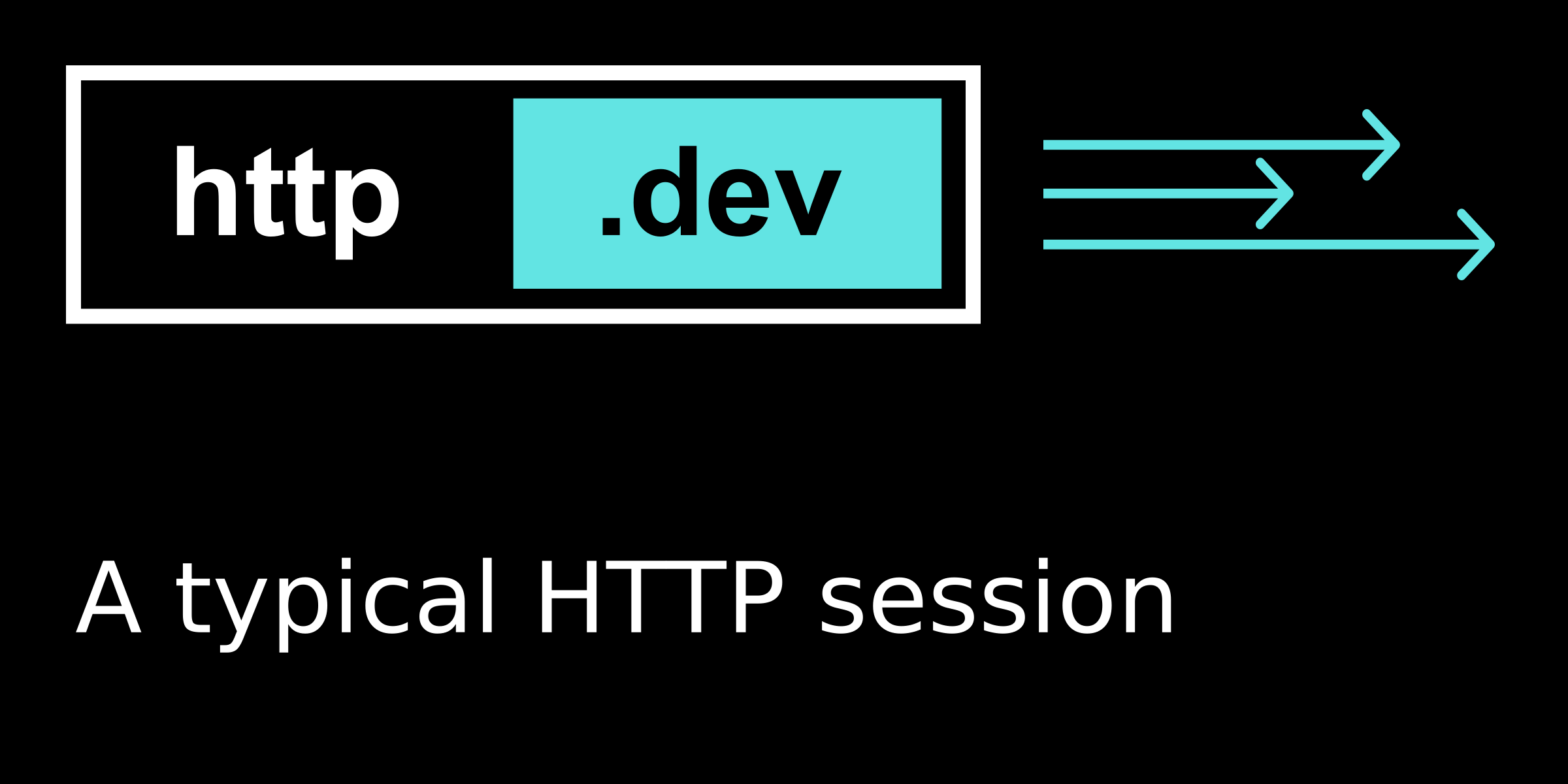 A typical HTTP session explained